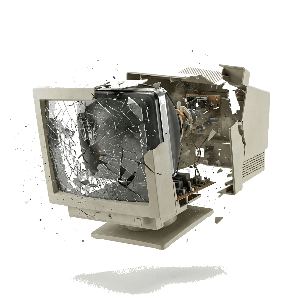 Shattered Monitor